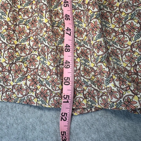 Max Studio Tiered Maxi Dress Size S Smocked Waist Ruffle Sleeve Boho Cottagecore - Picture 8 of 12